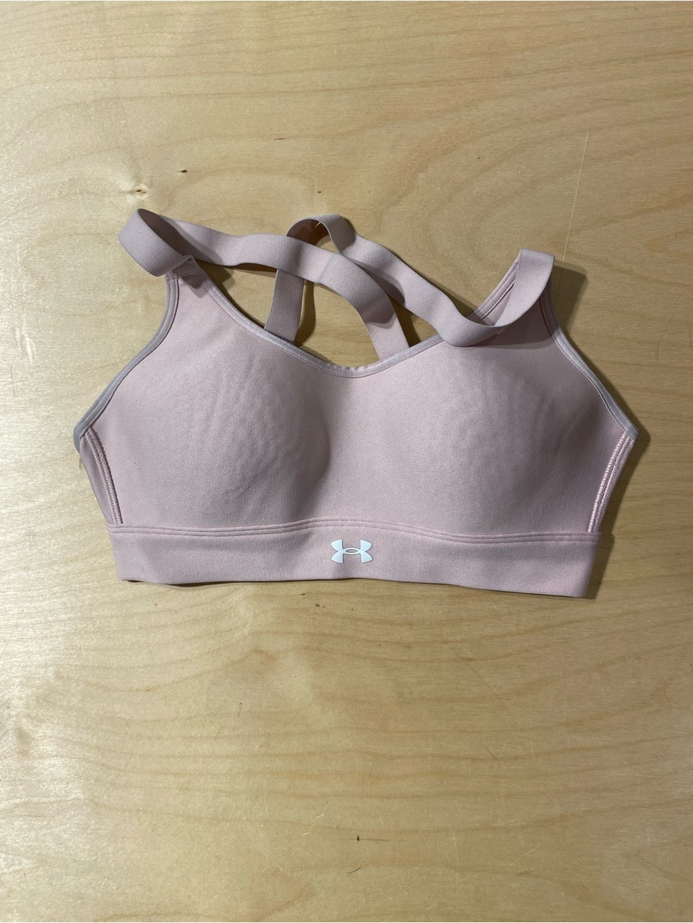 Under Armour Pale Pink Women's Sports Bra with Cross Straps XS (AS)